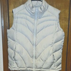 Cabela's Goose Down Puffer Jacket Vest Full Zip With Pockets Womens Size M/M